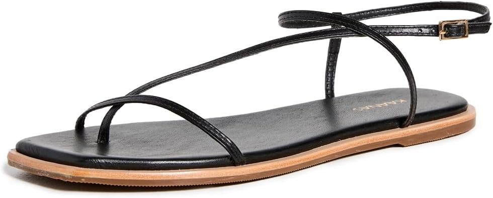 KAANAS Women's Alayta Square Toe Naked Sandals | Amazon (US)