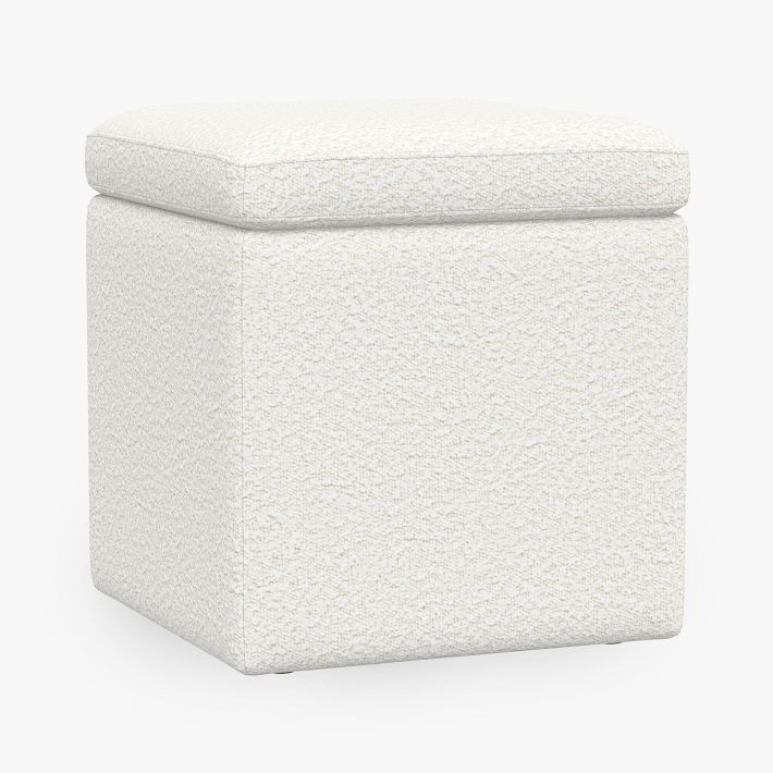 Simple Square Storage Ottoman | Pottery Barn Teen