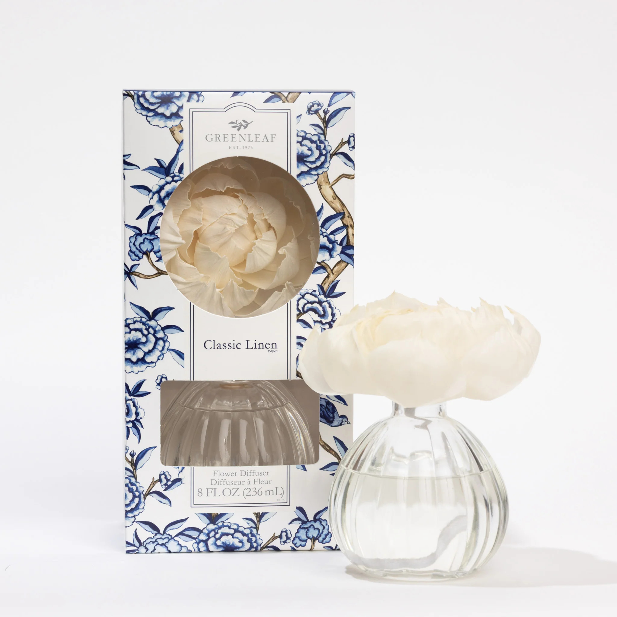 Classic Linen Flower Diffuser | Greenleaf Gifts