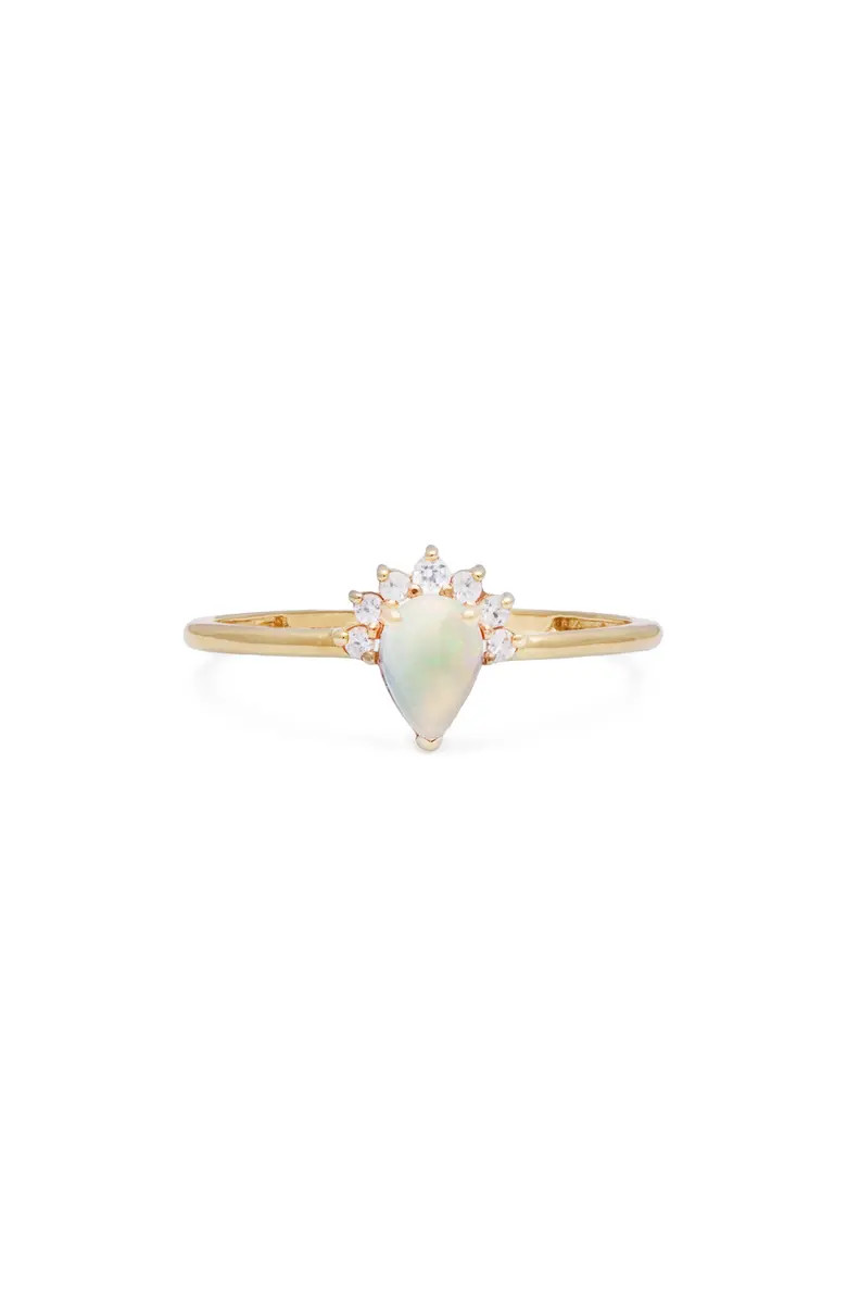 White Sapphire & Opal Ring | Nordstrom
