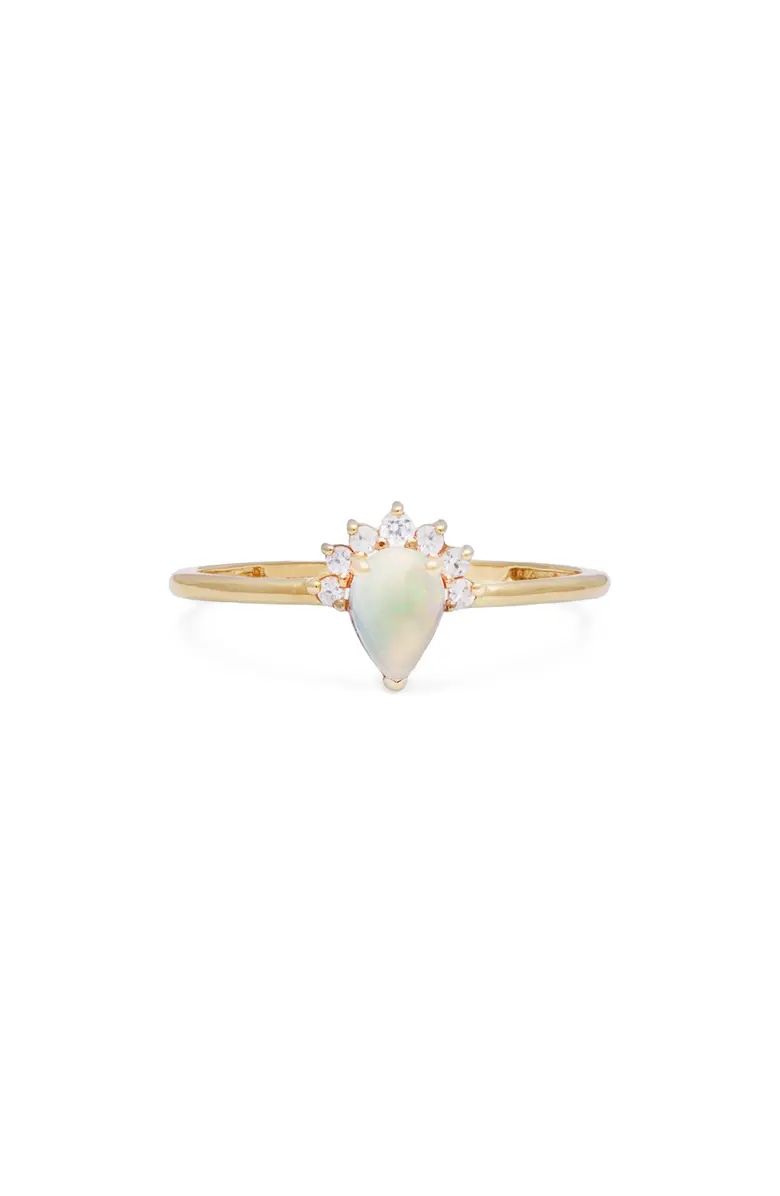 White Sapphire & Opal Ring | Nordstrom