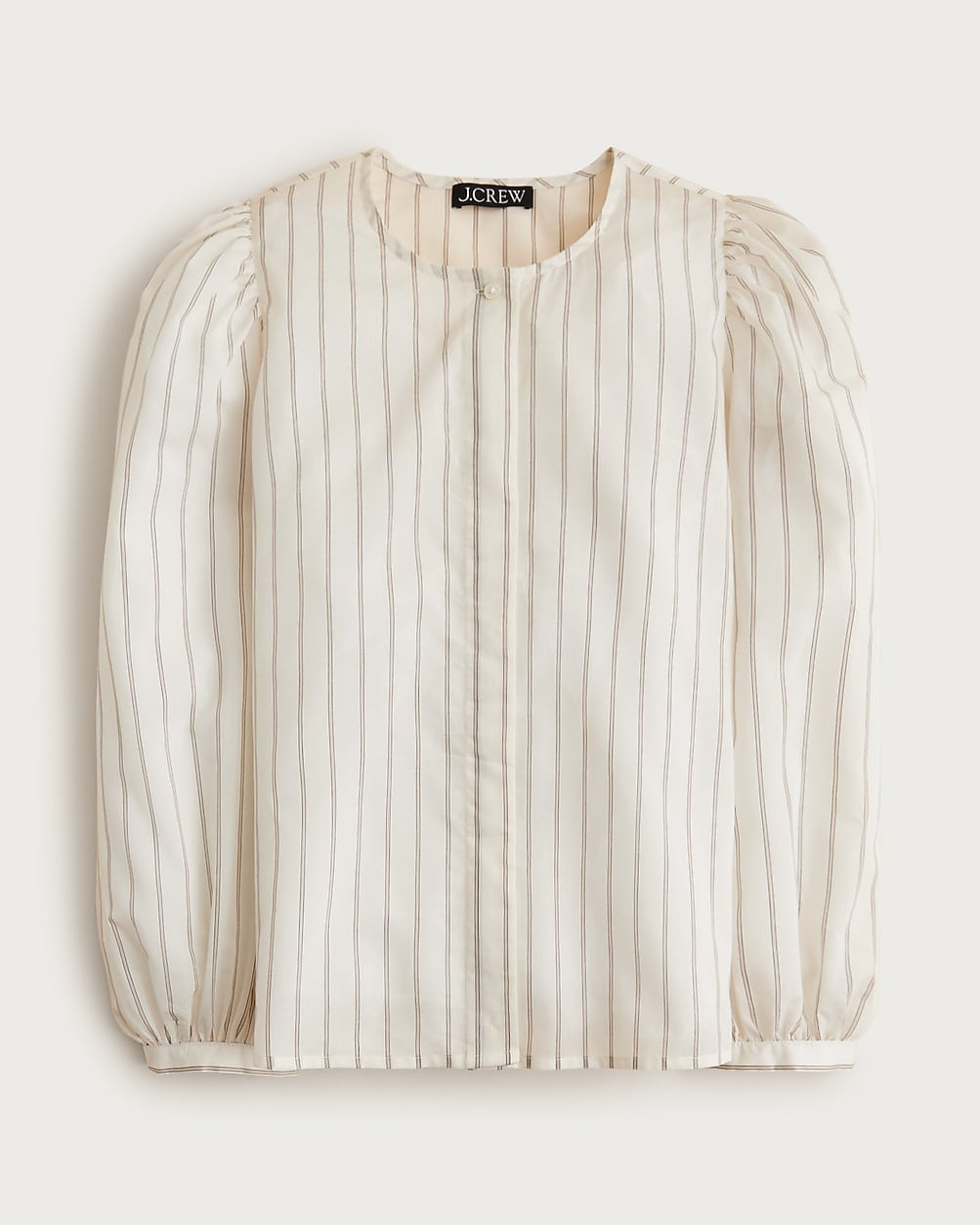 Button-up top in stripe | J. Crew US