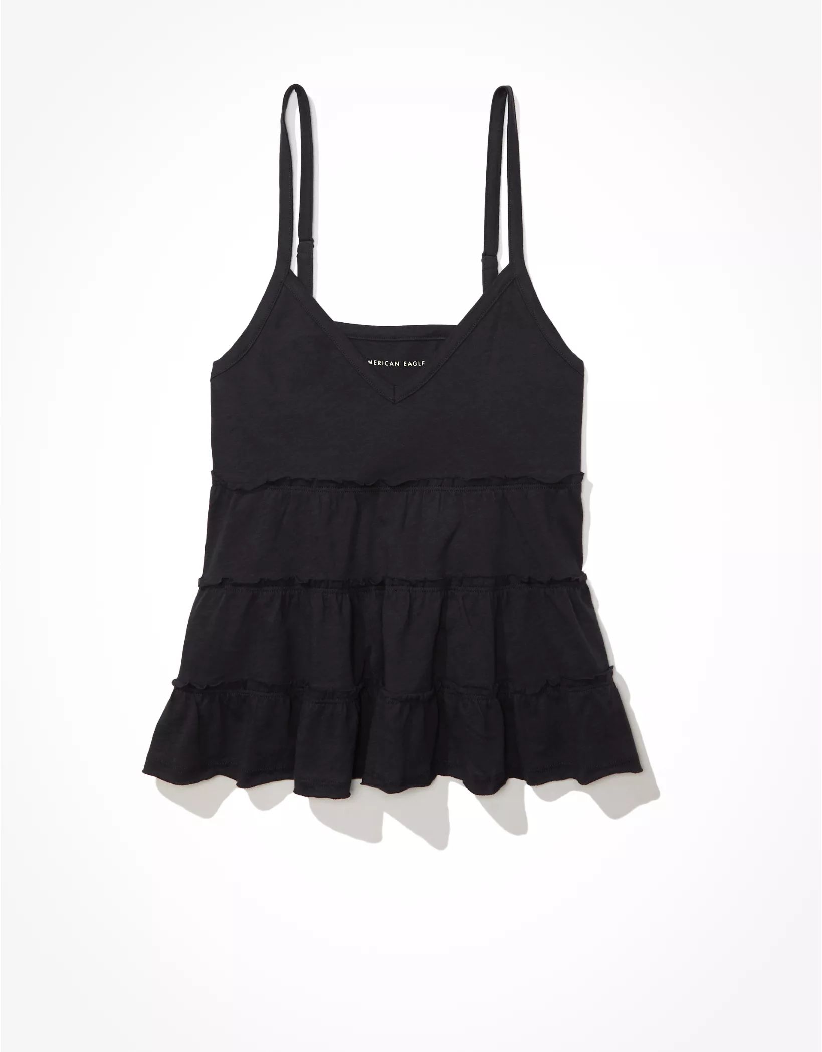 AE Tiered Babydoll Cami | American Eagle Outfitters (US & CA)