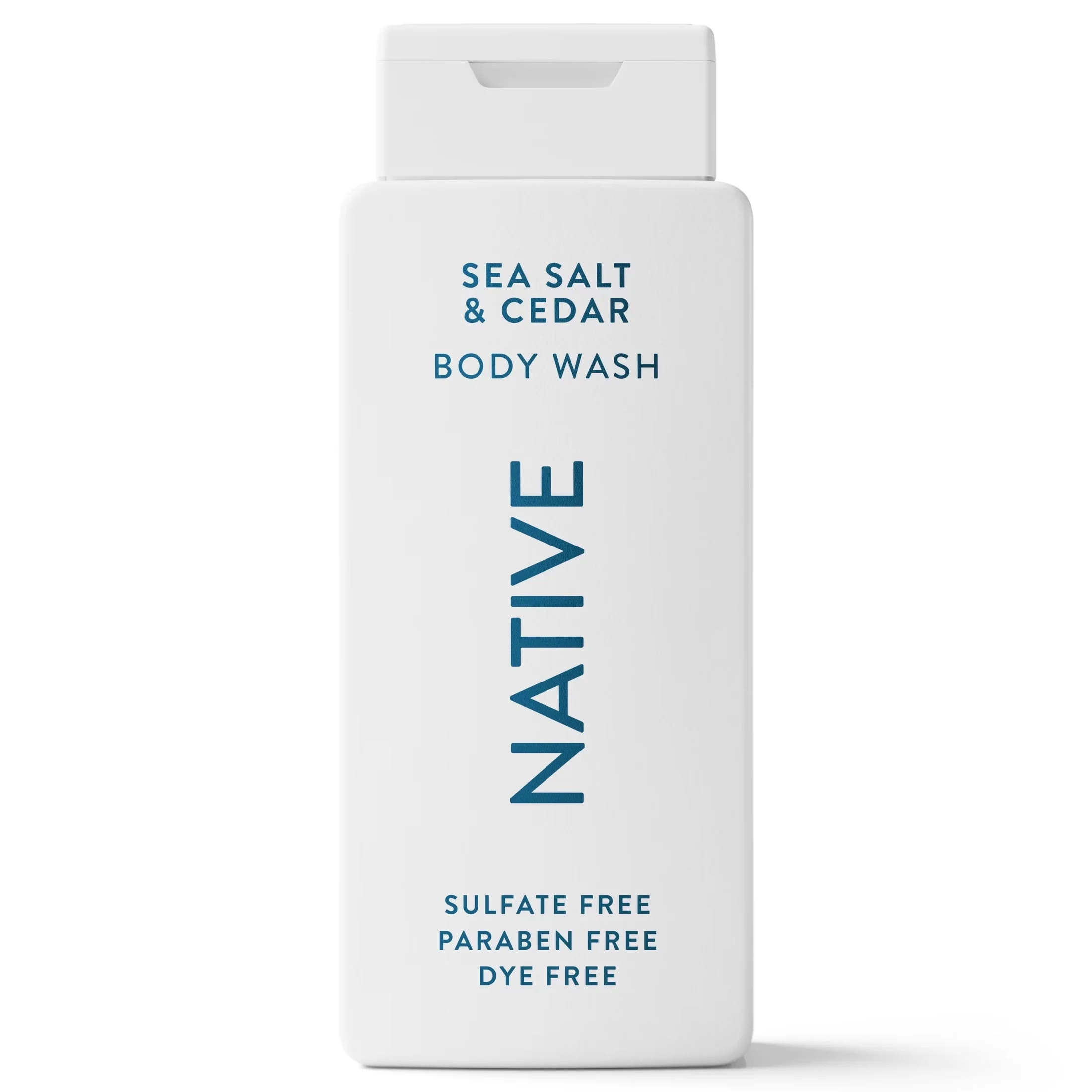 Native Natural Body Wash Sea Salt & Cedar Sulfate Free 18 oz | Walmart (US)