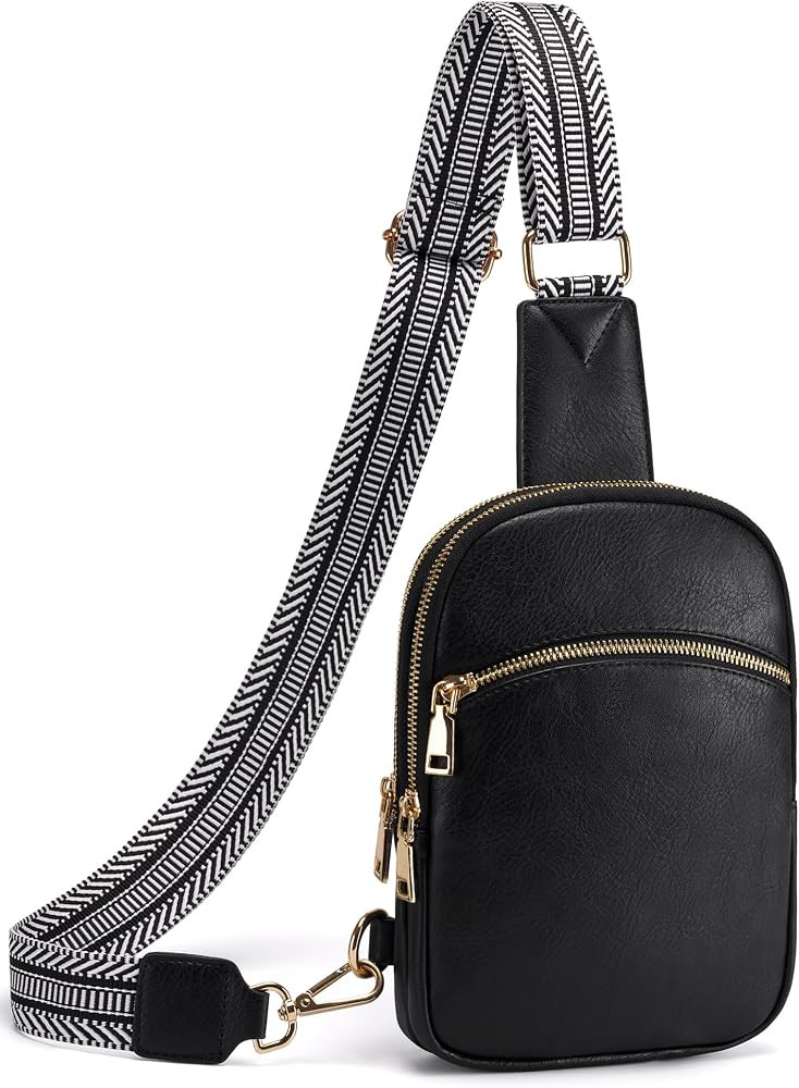 Yarnic Small Sling Bag for Women Men, Anti Theft Crossbody Bags, RFID Cross body Purses,Vegan Pu ... | Amazon (US)