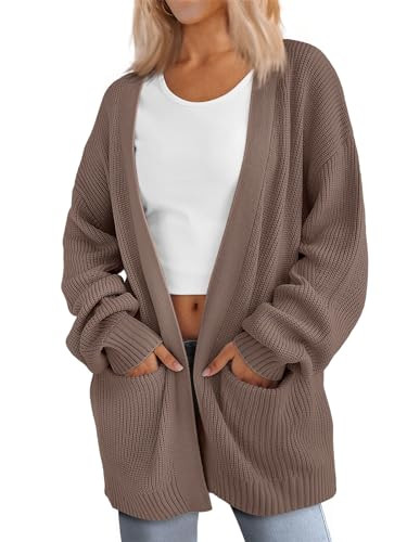 LILLUSORY Womens Cardigan Sweater Fall Fashion Outfits Clothes 2024 Teacher Long Oversized Winter Chunky Knit Winter Clothing | Amazon (US)