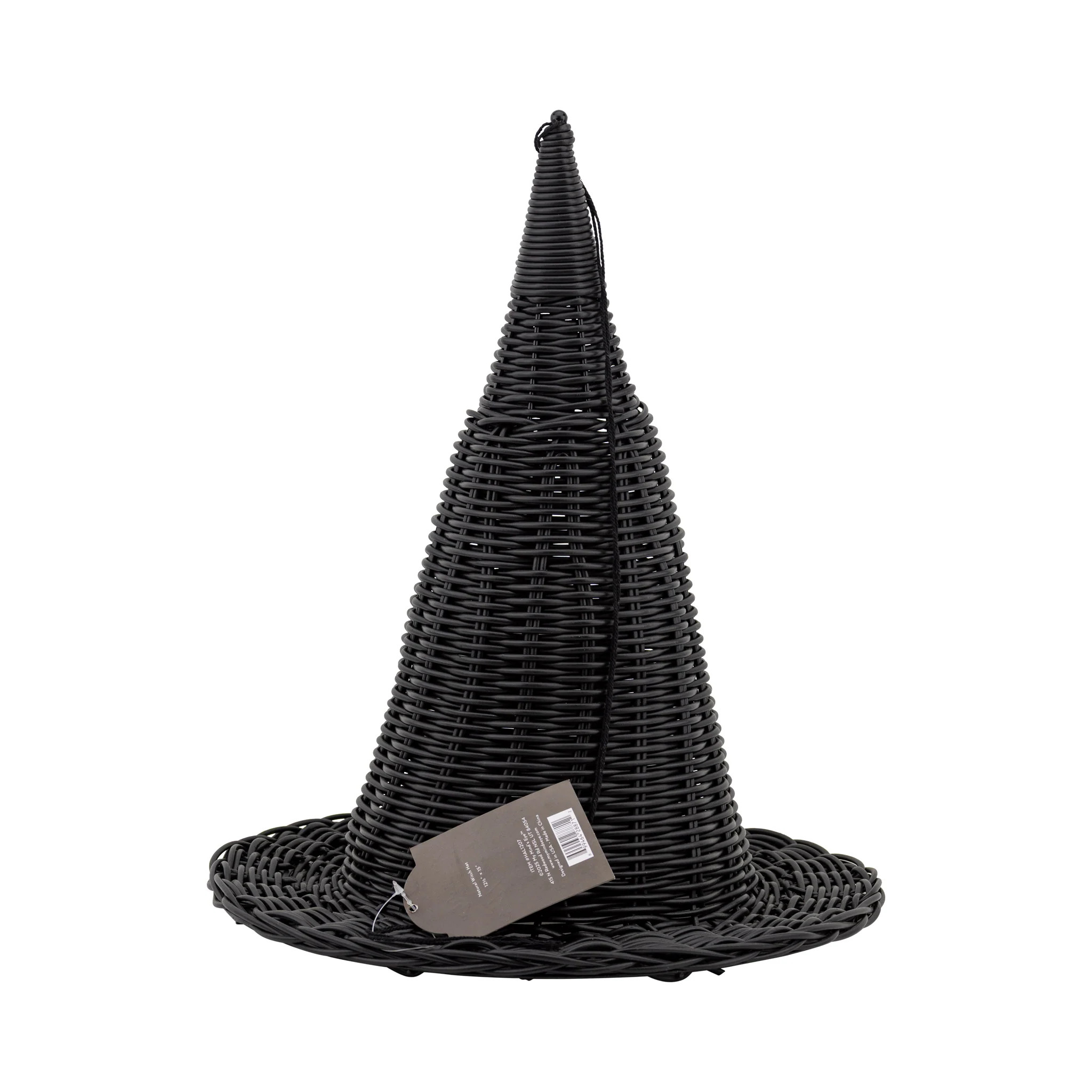 Faux Wicker Woven Witch Hat - 15" | My Mind's Eye