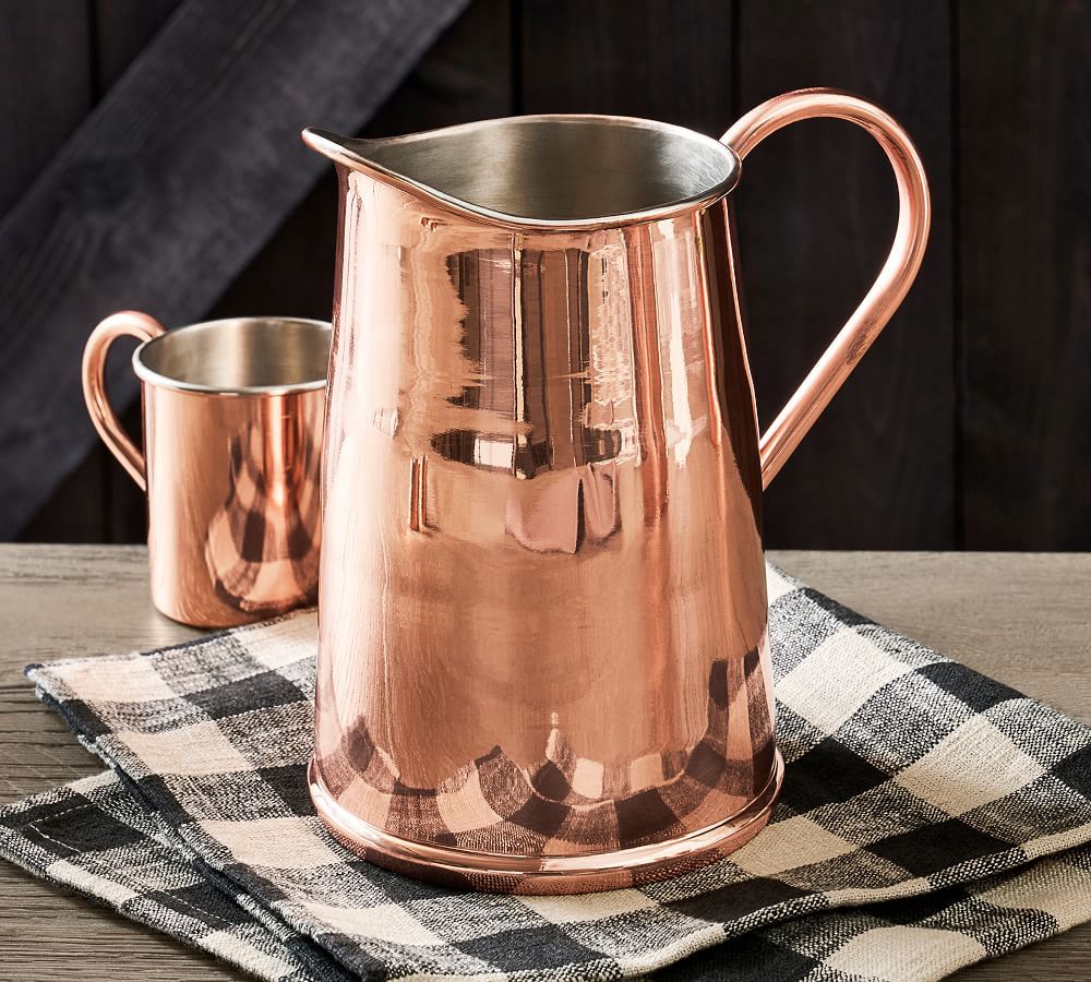 Vintage Handcrafted Copper Pitcher | Pottery Barn (US)