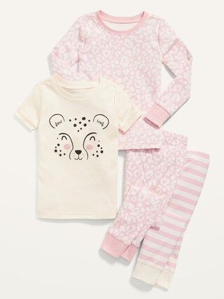 Unisex Graphic 4-Piece Pajama Set for Toddler & Baby | Old Navy (US)
