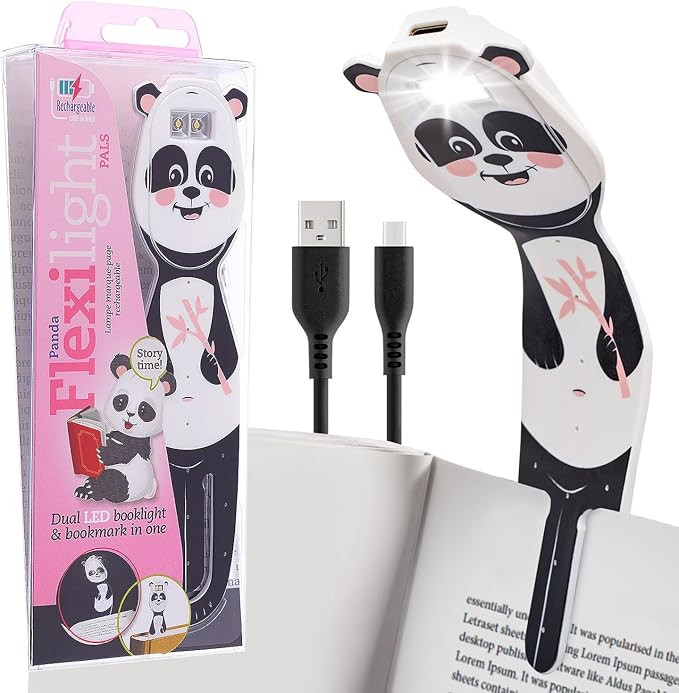 Gifts for Readers & Writers Bookmark Reading Lights Panda 2in1 Clip On Bookmark Kids Light for Re... | Amazon (US)