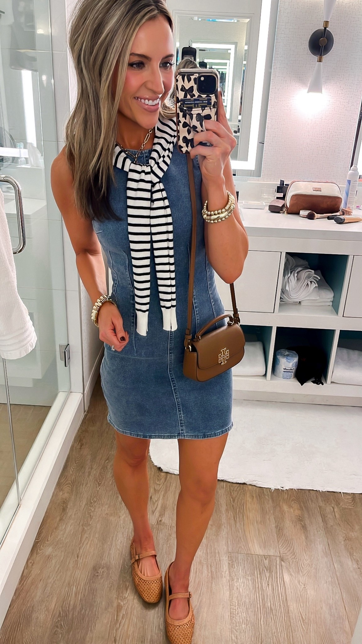 My outfit for conference day two. This denim dress can easily be dressed up or down! Perfect for any occasion. The material is very comfortable and stretchy!! Wearing xs

#LTKPetite #LTKStyleTip #LTKFindsUnder50