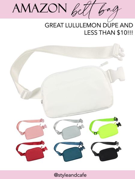 Lululemon dupe for less than $10 #sale #amazon #lululemonbeltbag #beltbag 

#LTKsalealert #LTKitbag #LTKGiftGuide