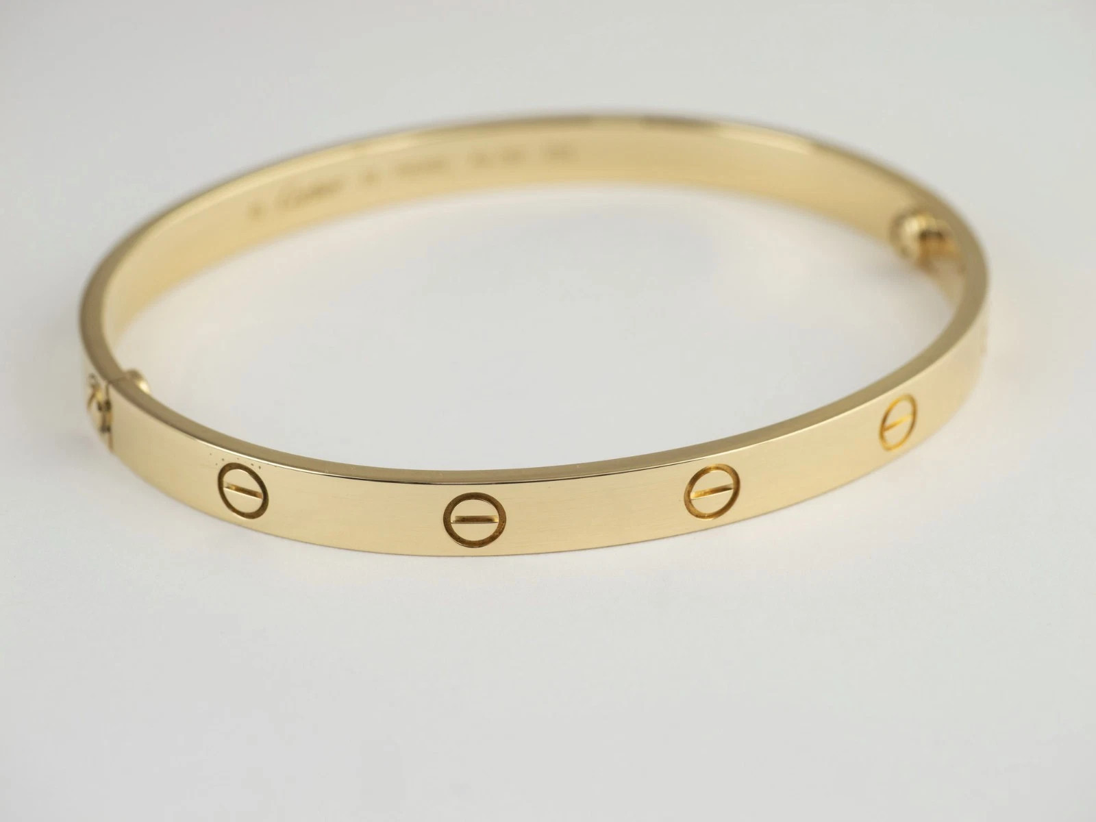 Authentic Cartier Love Bracelet In 18k Yellow Gold Size 20 with box and papers | eBay | eBay US