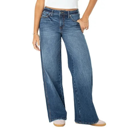 Celebrity Pink Women s and Women s Plus Baggy Wide Leg Jeans Sizes 1-47 | Walmart (US)