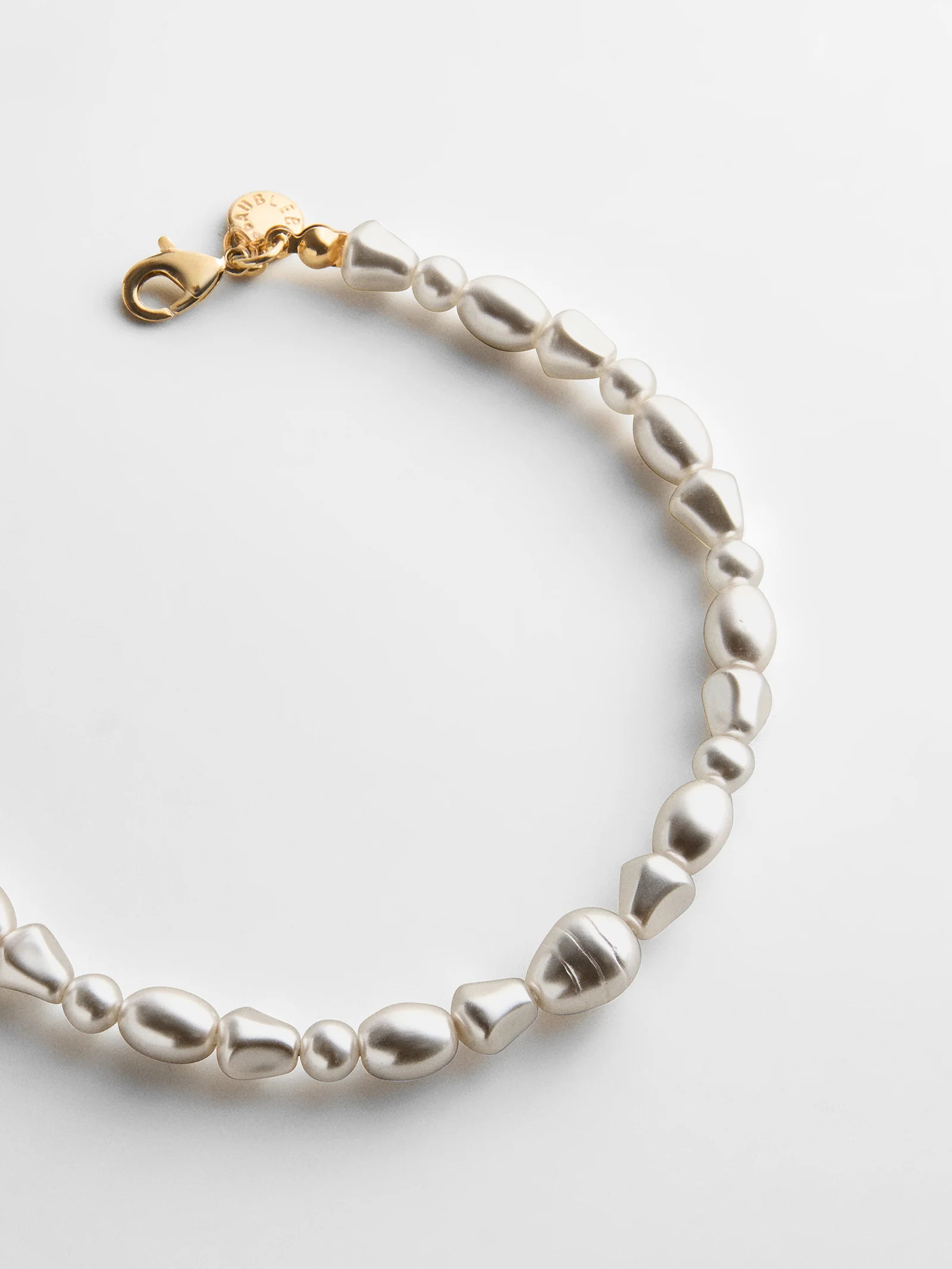 Teagan Waterproof Pearl Anklet - Pearl | BaubleBar