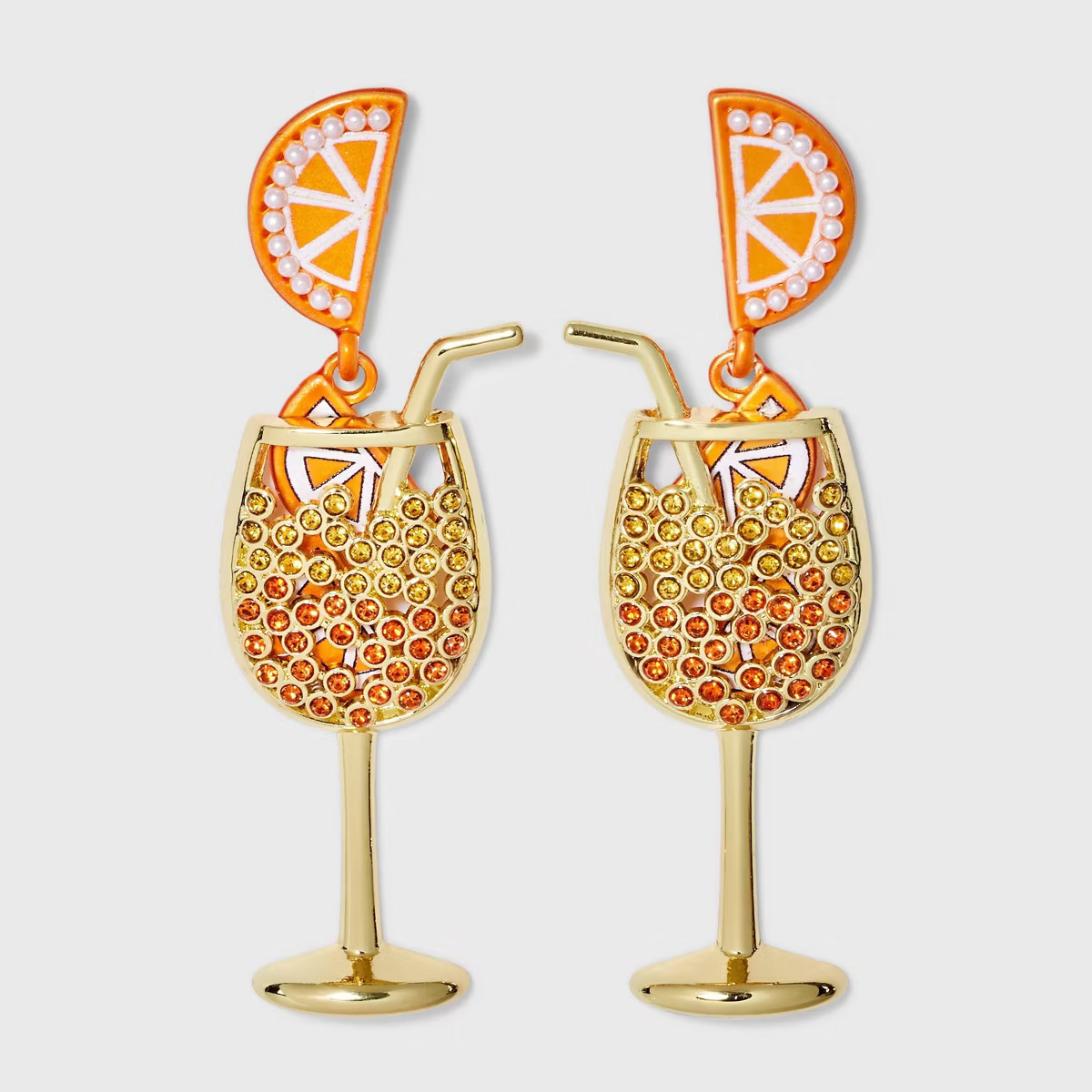 SUGARFIX by BaubleBar Aperoly Ever After Earrings - Orange | Target