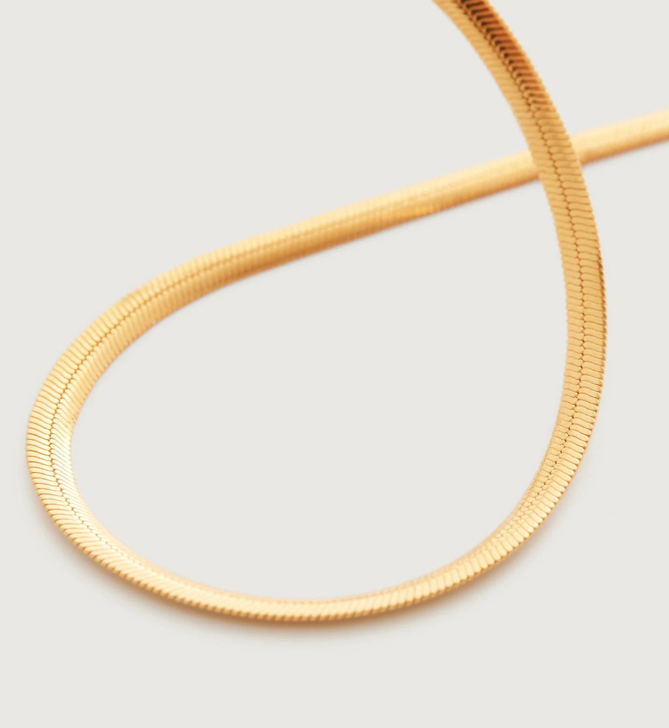 Snake Chain Necklace 50cm/20' | Monica Vinader (Global)