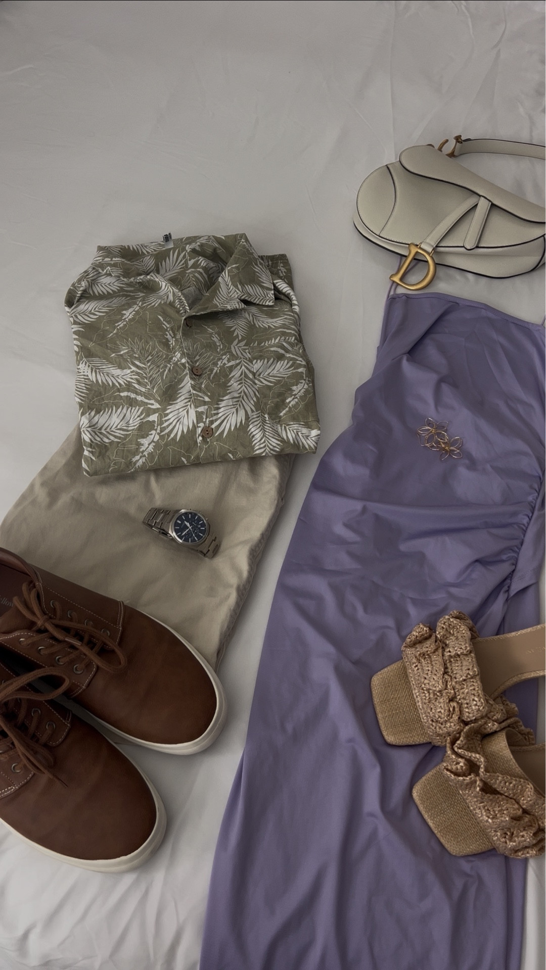 His & hers for a sunset dinner 🍷✨
Easy, elevated looks for vacation nights 🌅🌴🌺 everything’s linked for you both 🤍 
#VacationStyle #CoupleOOTD #EffortlessStyle #DateNight

#LTKMens #LTKFamily #LTKSeasonal