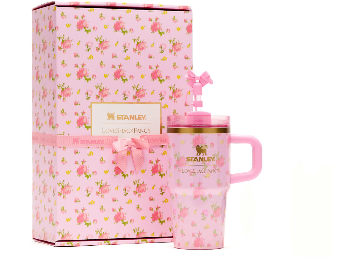 Stanley 1913 x LoveShackFancy Flowstate Quencher 20oz Tumbler with HandleIbiza Sunset | StockX