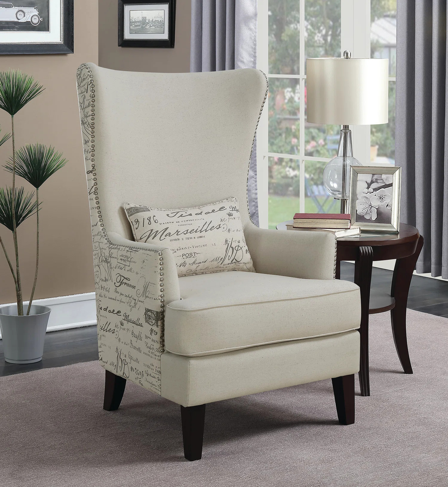 Ophelia & Co. Sonali 34" Wide Polyester Wingback Chair & Reviews | Wayfair | Wayfair North America