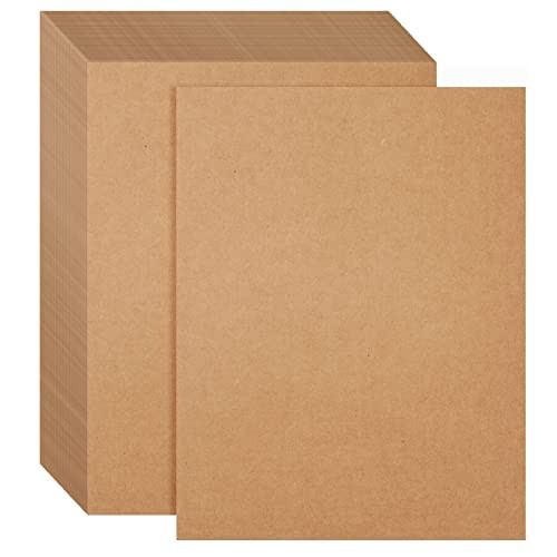 50 Sheets of Brown Kraft Paper or Wedding, Party Invitations, Announcements, Drawing, DIY Projects, Arts and Crafts, Scrapbooking, Letter Size, 176gsm (8.5 x 11 Inches) | Amazon (US)