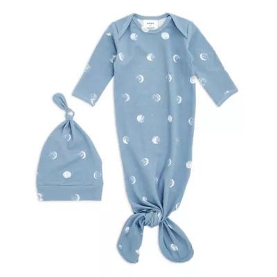 aden + anais® 2-Piece Moon Comfort Knit Gown and Hat Set | buybuy BABY | buybuy BABY