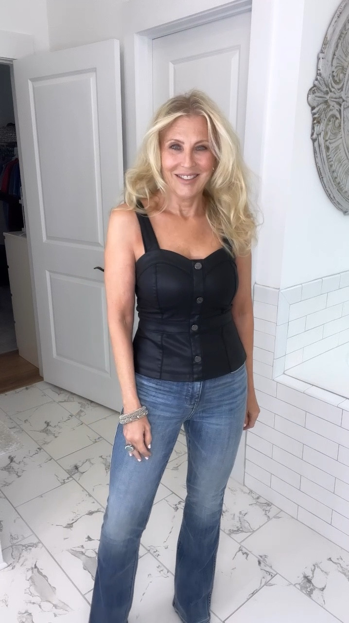 Jeans size 2 
Vest size 2


#LTKStyleTip #LTKOver40 #LTKVideo