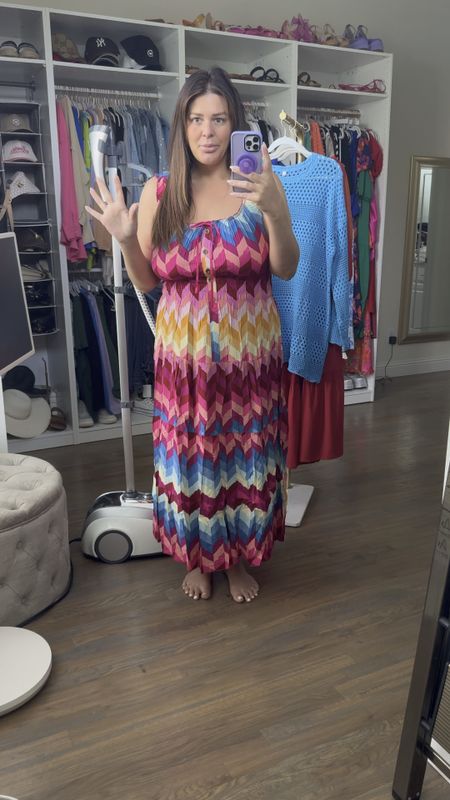 Anthropology inspired dress from Amazon. Colorful summer vacation outfit maxi dress.

#LTKFindsUnder50 #LTKVideo #LTKMidsize