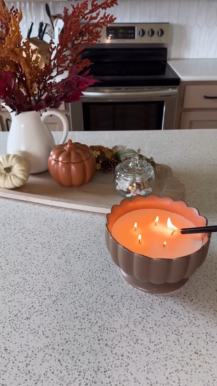 🍂🍁Cozy vibes, crisp leaves, and the perfect fall centerpiece. 🍂🕯️what fall scent is your favorite? 

Comment FALL for my faves🍂🍁🤎

#momlife #falldecor #fallcolors #fallvibes #fallcenterpiece #pumpkindecor #pumpkineverything #carmelapple #fallaesthetic #fypage #kitchenstyling #kitchendecorideas #fallcandle #autumnvibes #autumnstyle #centerpiecesideas

#LTKHalloween #LTKSeasonal #LTKHome
