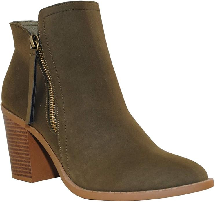 TRENDSUP Women's Fashion Side Zipper Booties | Amazon (US)