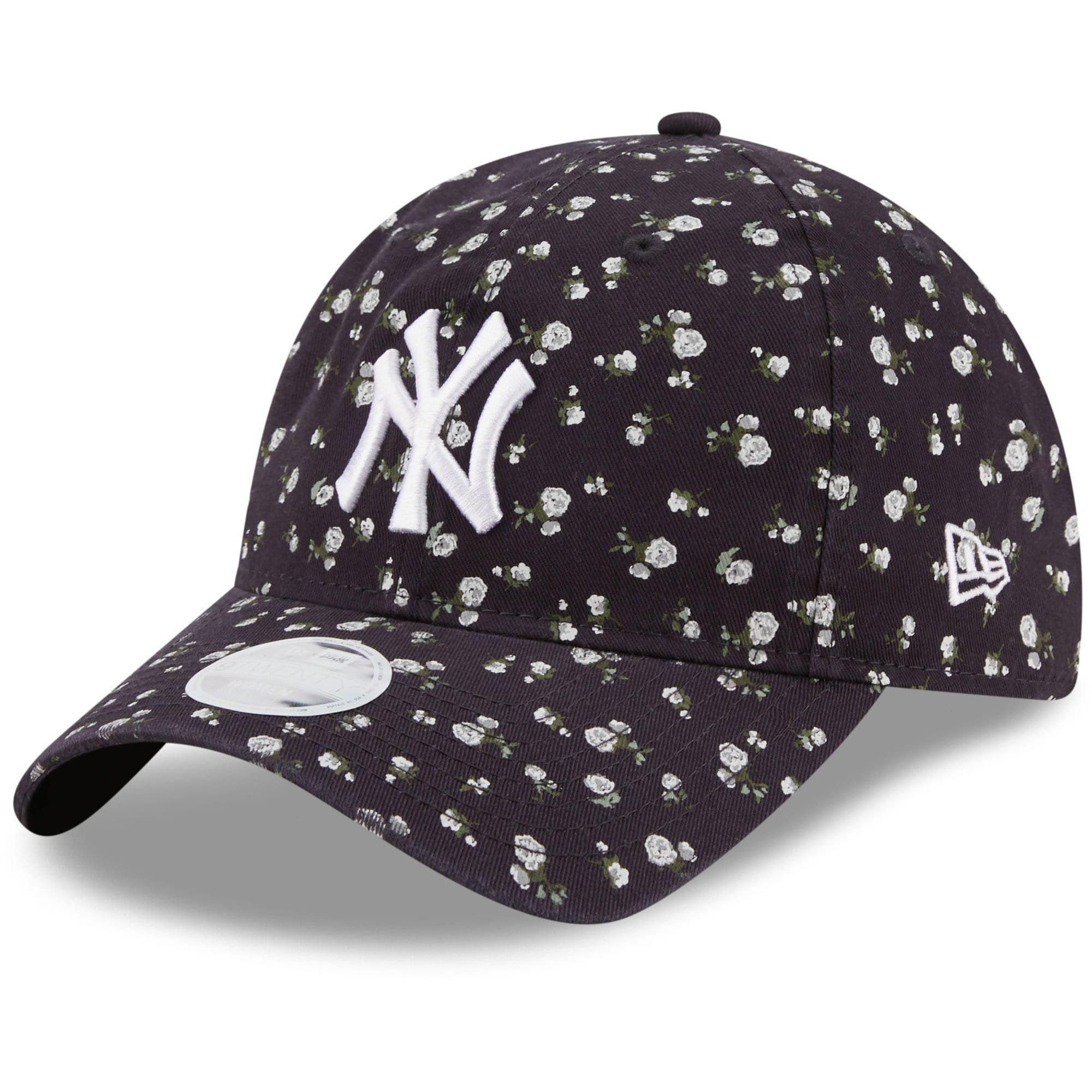 New York Yankees New Era Women's Floral 9TWENTY Adjustable Hat - Navy - OSFA | Walmart (US)