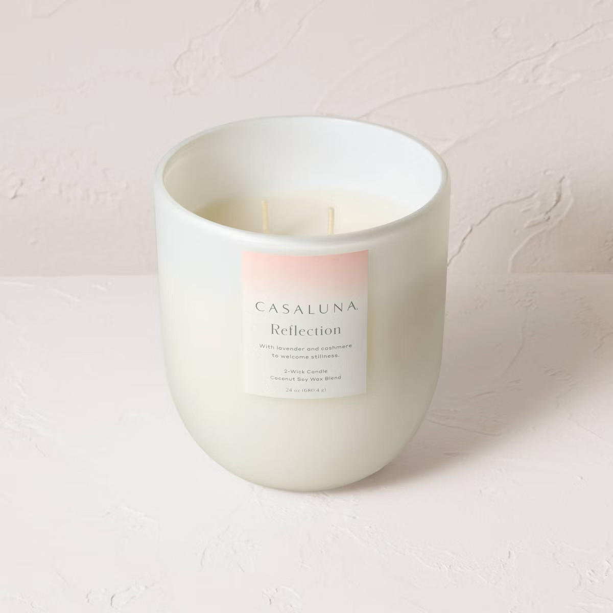 Frosted Glass Wellness Jar Candle White - Casaluna™ | Target