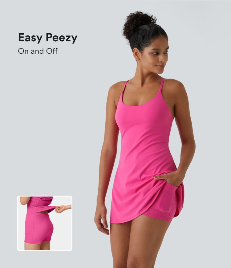 Softlyzero™ Plush Backless Active Dress-Easy Peezy Edition-UPF50+ | HALARA