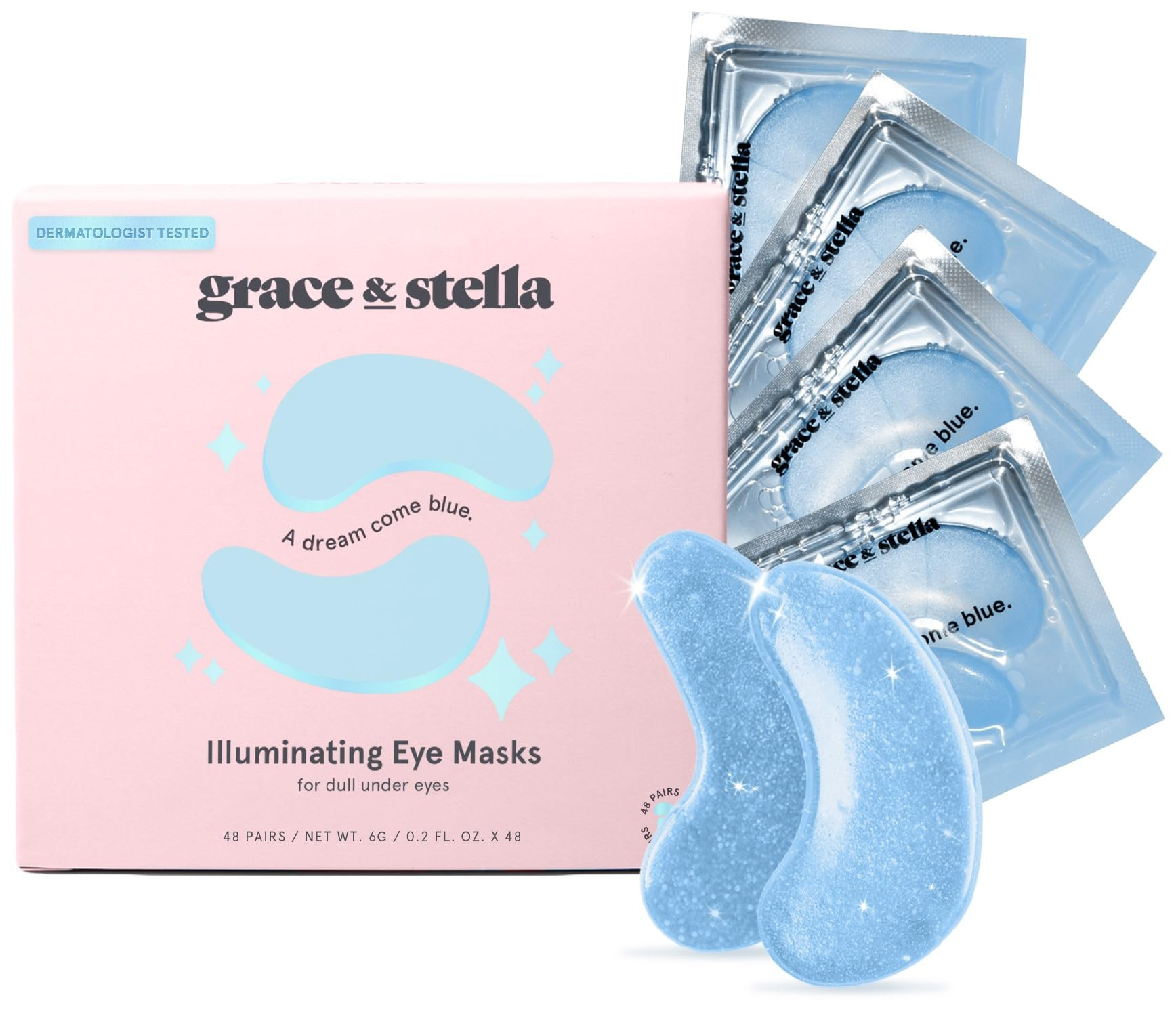 grace & stella Award Winning Under Eye Mask Reduce Dark Circles, Puffy Eyes, Undereye Bags, Wrink... | Amazon (US)