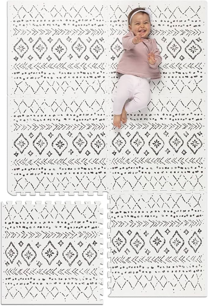 Lillefolk Stylish Baby Play Mat. Soft, Thick, Non-Toxic Foam, Covers 6 ft x 4 ft. Large Infants, ... | Amazon (US)