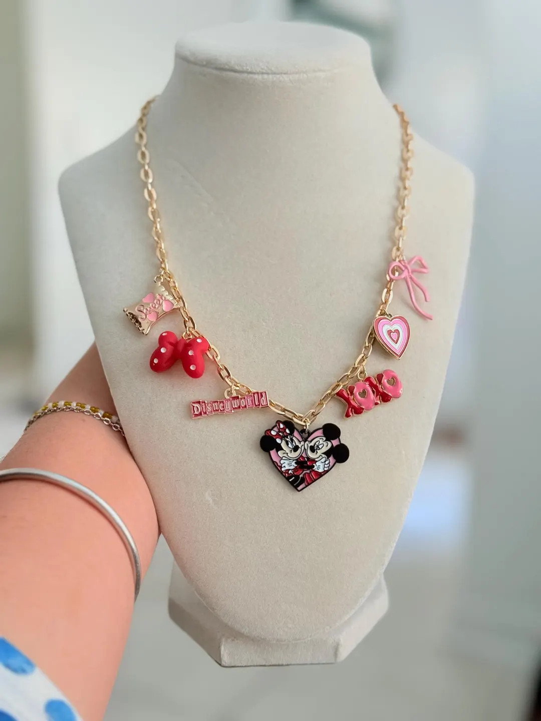 Lovers Charm Neclace ; Disney Valentine Charm Necklace ; MAGICAL Place Necklace; Sweetheart Night... | Etsy (US)