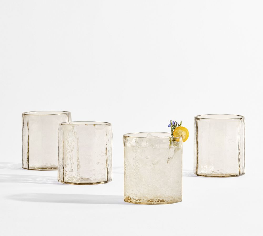 Hammered Café Drinking Glasses | Pottery Barn (US)