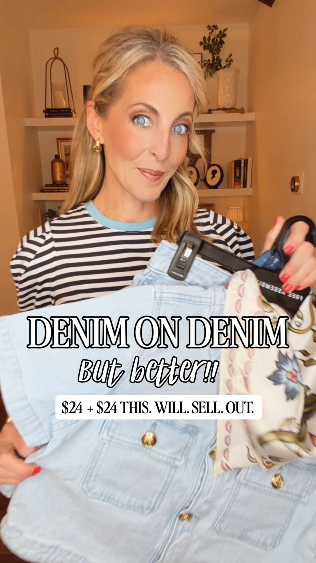 1,2, 3 4… If you’ve been waiting on a sign… this is it!!! Denim on denim for $24!! Yes, this Free Assembly denim set is the kind of set that works now and straight into summer. Endless possibilities. Maximum style. Comment Walmart to grab it all! 🙌🏼

Yes. Both pieces are $24. You can wear them together for the ultimate denim-on-denim moment, button it up for a dress-style look, or style each piece on its own. Add a scarf for that little pop and suddenly it feels styled, polished, effortless.

Wearing size XS in both.

#LTKgrwm #LTKmomlife #LTKootd