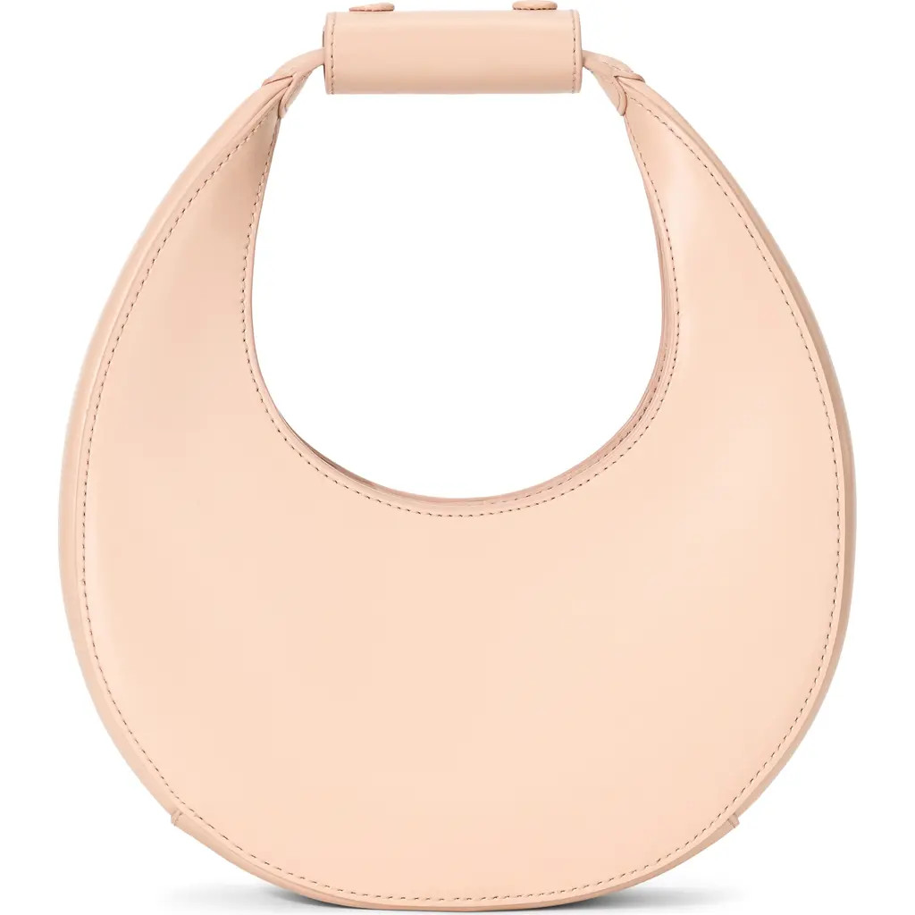 STAUD Mini Moon Leather Bag in Blush at Nordstrom | Nordstrom