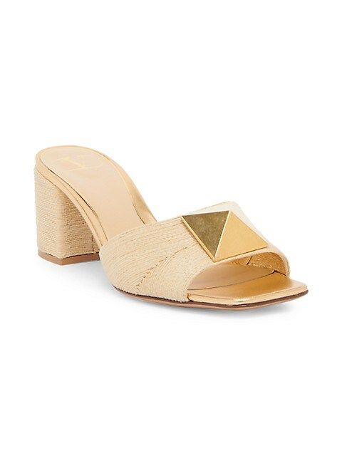 One Stud Woven Cotton Sandals | Saks Fifth Avenue