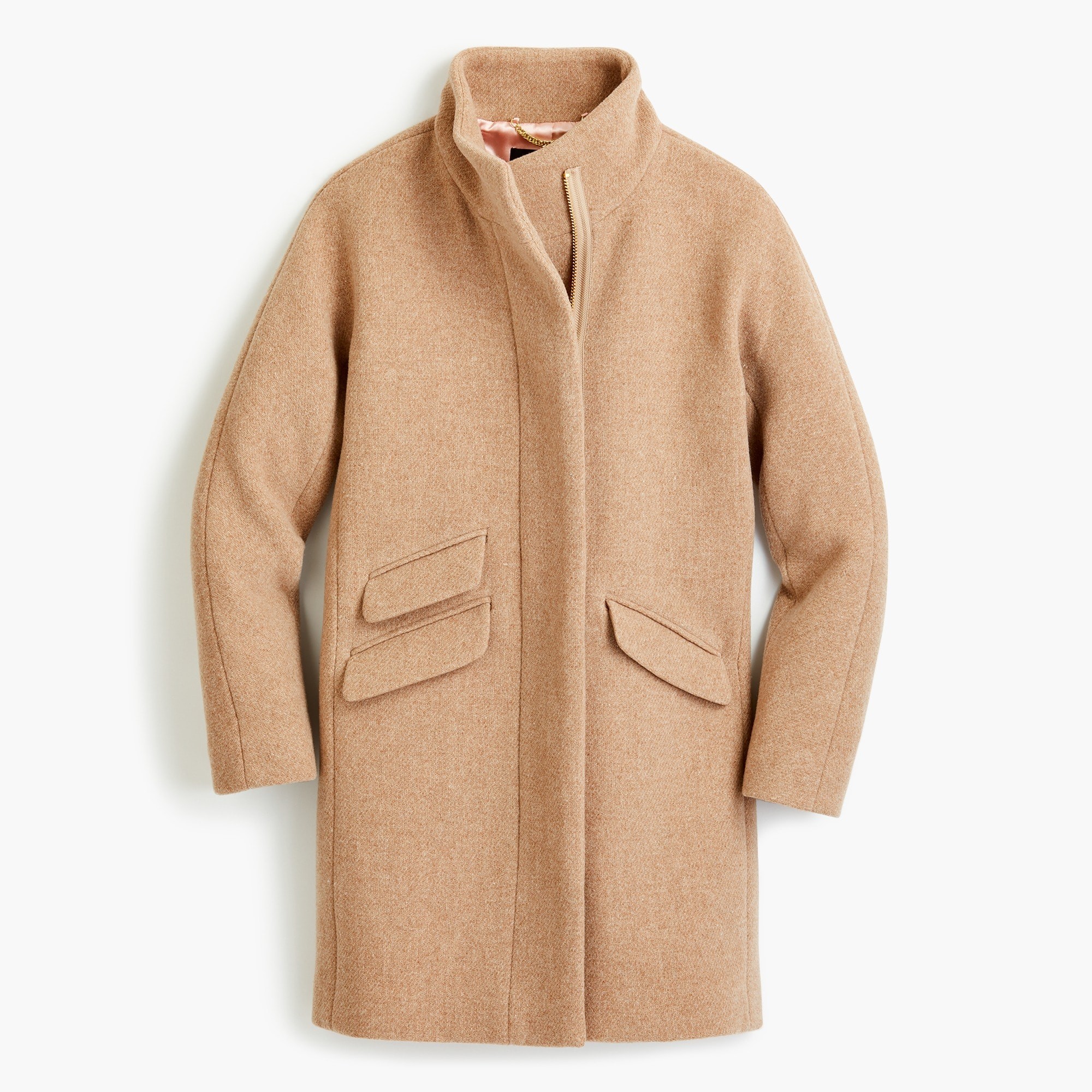 Cocoon coat in Italian stadium-cloth wool | J. Crew US