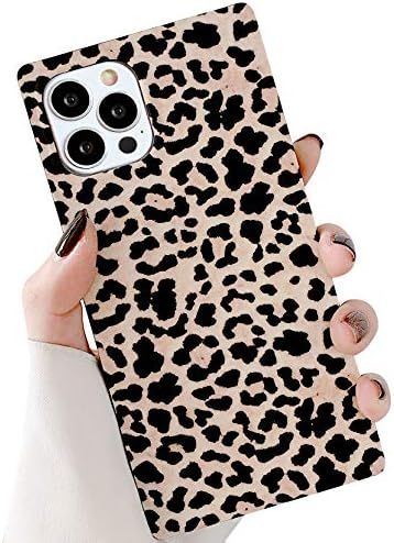 GYZCYQ Square Case Compatible with iPhone 12 Pro Max,Cute Leopard Cheetah Classic Fashion Slim Fi... | Amazon (US)