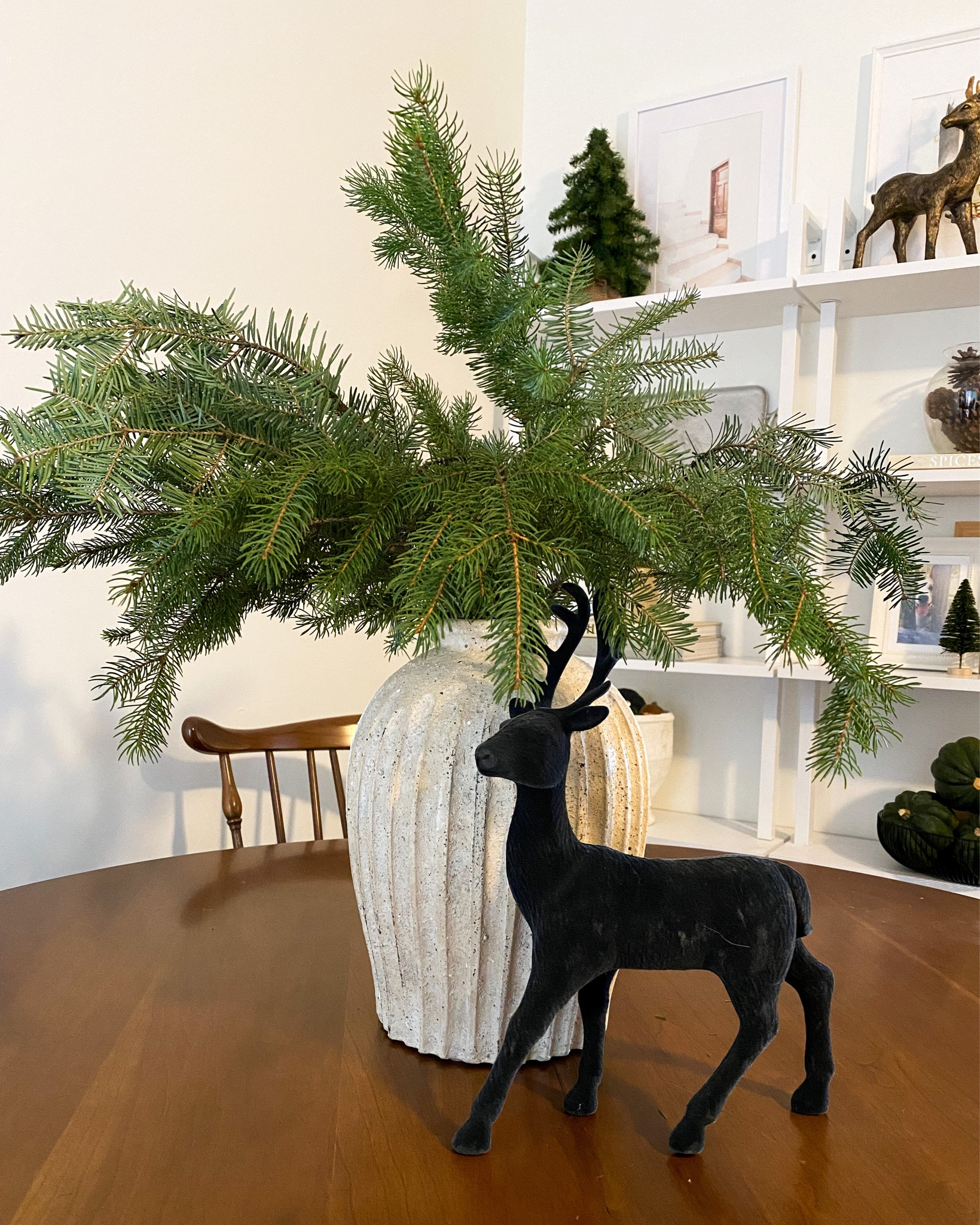 Holiday home decor. Holiday table. Stems are real (from my backyard!) linked some on Amazon so you can get the same look 

#LTKHoliday #LTKhome #LTKstyletip