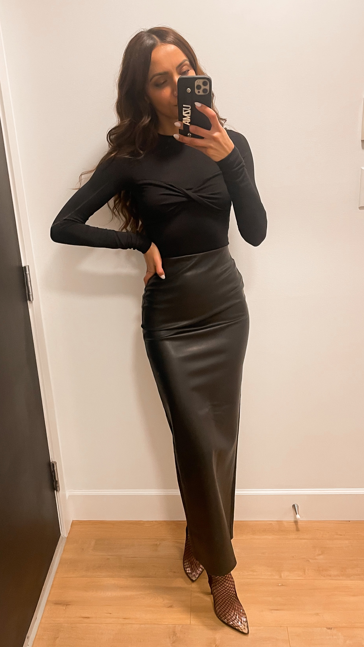 Obsessed with this leather maxi for fall. And these twist tees are such a unique elevation of a basic.

#LTKunder100 #LTKunder50 #LTKstyletip