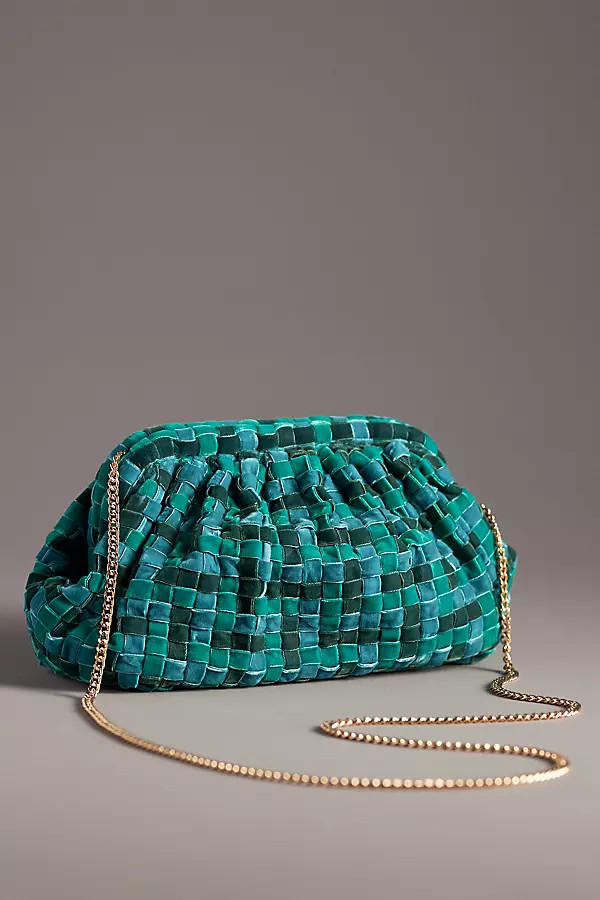 Velvet Woven Clutch | Anthropologie (US)