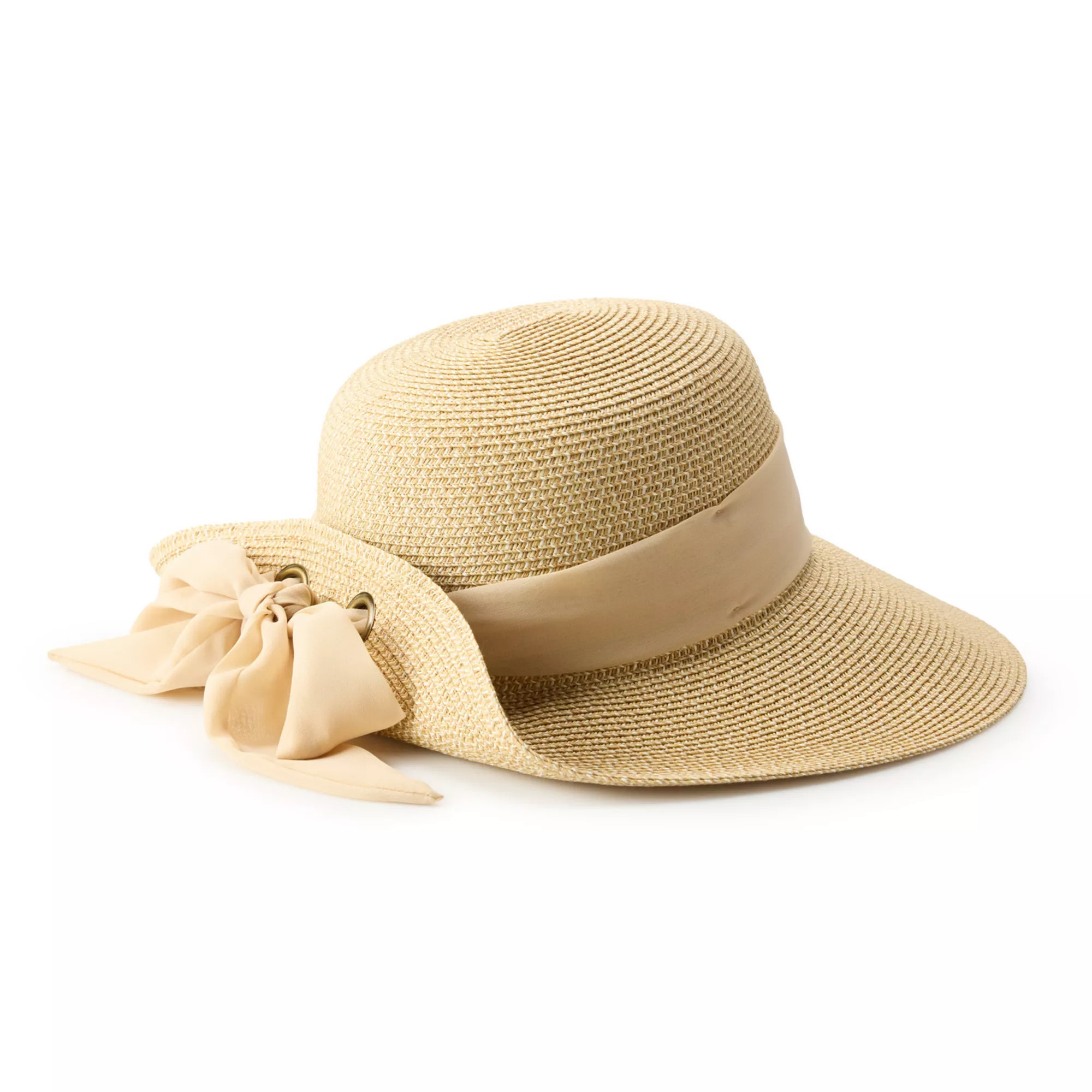 Women's Nine West Multi Straw Flip Up Floppy Hat | Kohl's