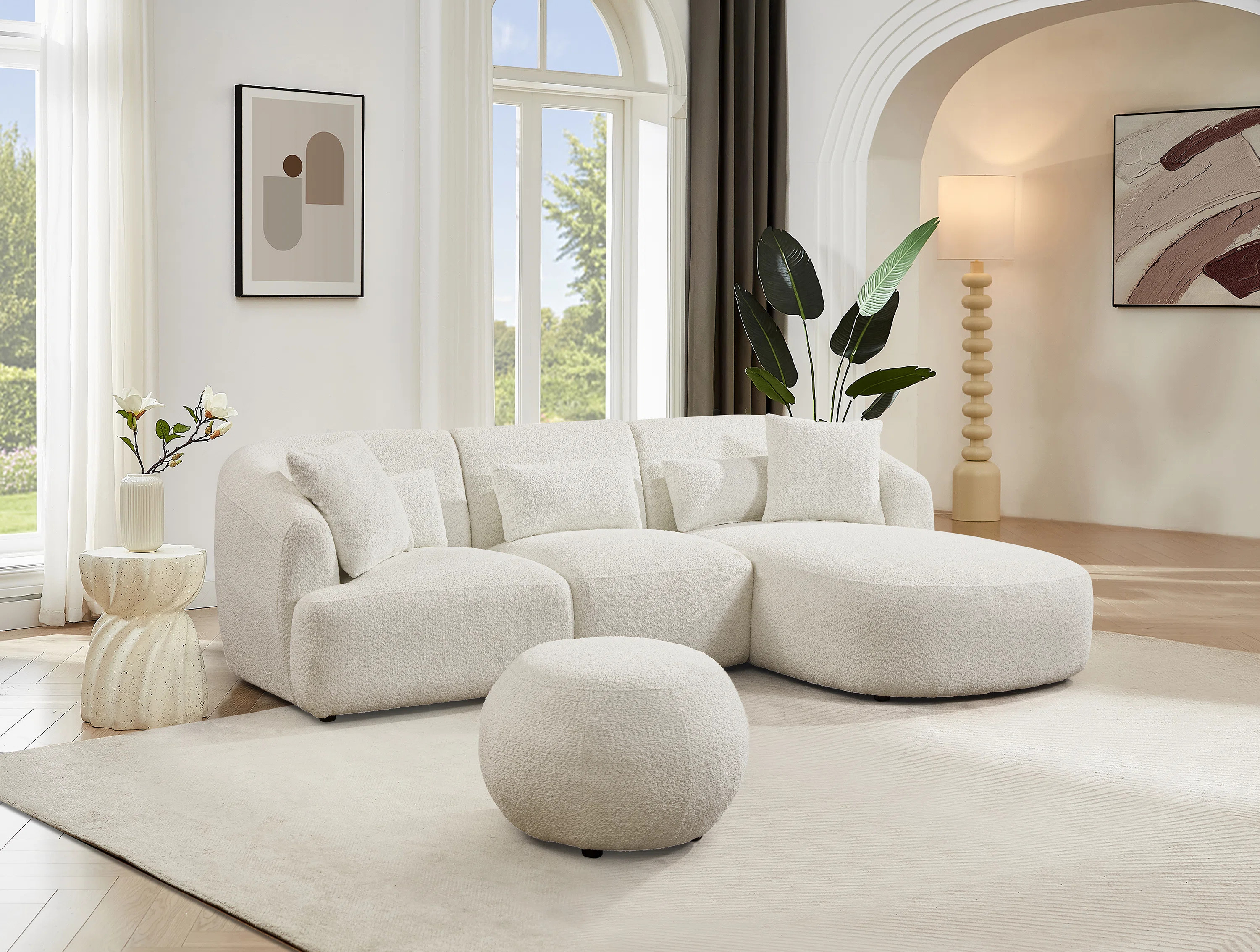 Latitude Run® Laly 4 - Piece Upholstered Sofa & Chaise & Reviews | Wayfair | Wayfair North America