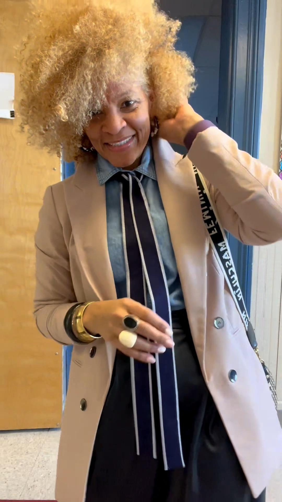 Monday was definitely a feel-good day! I was excited to kick off the week with the anticipation of 80-degree weather on Tuesday, thinking it would be the last of the cold. Fast forward to today (Saturday), and winter is still hanging around 😫—just two beautiful days out of the last seven!

I played around with patterns, pairing leopard sneakers with checkered bags. switching it up with one big canvas and a smaller petite moyen. 

#ootd #MondayMood #PatternPlay #WinterStillHere #styleinspo #teachersofinstagram

Blazer: @Macys
Denim: @jcrew 
Faux leather pants: @asos
Sneakers: @freepeople
Canvas bag: @vans
Petit Moyen: @shopclarev
Rings: @hellobaabs (use code STORY20)

#LTKSaleAlert #LTKWorkwear #LTKootd