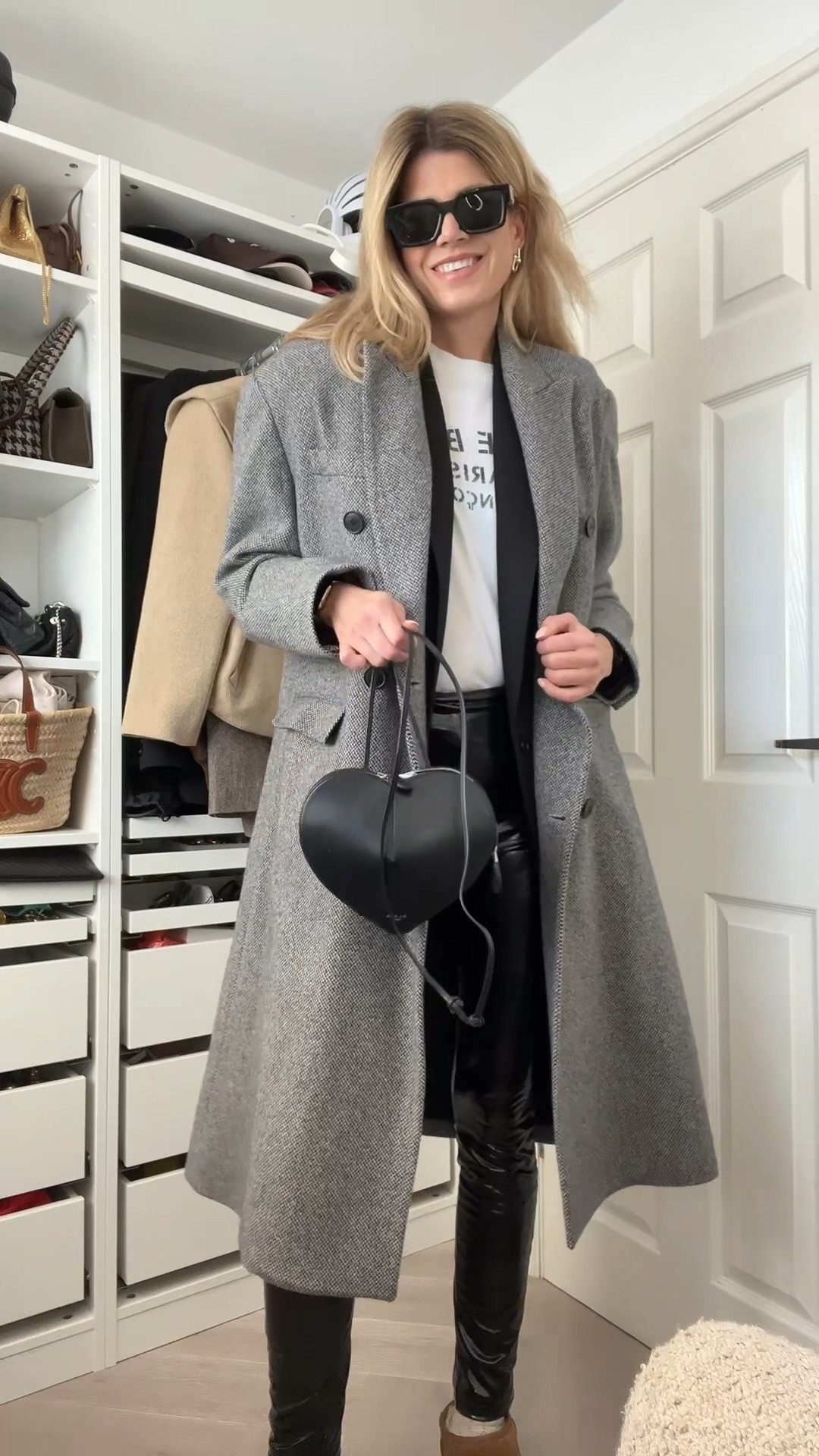 Winter coat, Isabel marant coat, Spanx leggings, Ugg boots, heart bag, alaia bag, oversized blazer 

#LTKuk #LTKeurope #LTKwinter