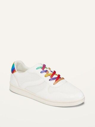 Faux-Leather Sneakers For Women | Old Navy (US)